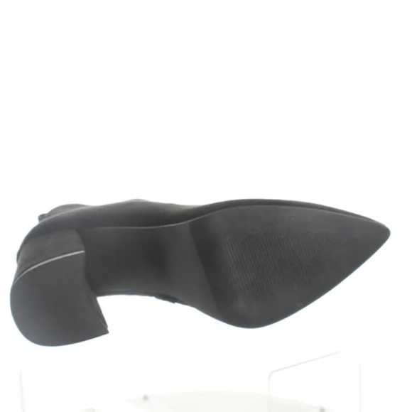 Steve Madden black suede stacked heels ankle boots Sz 10 new - Picture 5 of 8
